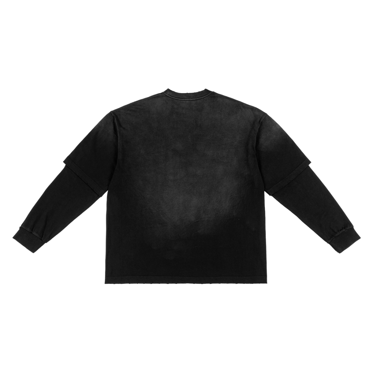 Fusion - Cade Sunfade Hand-Frayed Faux Two-Piece T-Shirt - Image 2