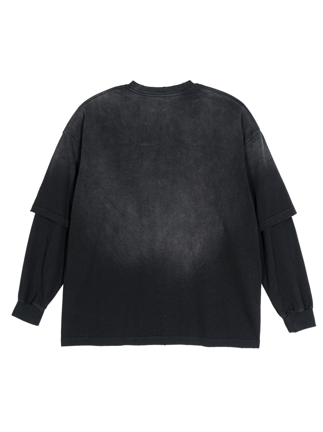 Fusion - Cade Sunfade Hand-Frayed Faux Two-Piece T-Shirt - Image 4