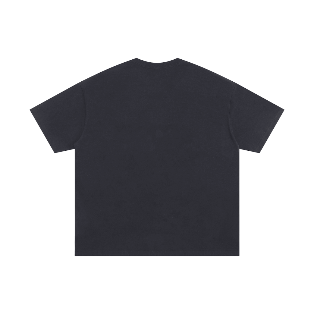 The Fusion Oversized T-shirt, shown from the back and laid flat on a white background, captures the spirit of affordable luxury.