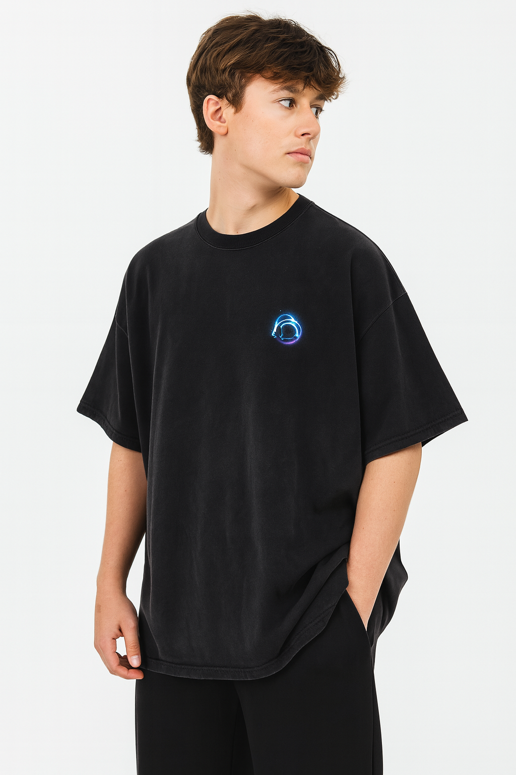 Fusion Atom - Vintage Washed Hand-Frayed T-Shirt