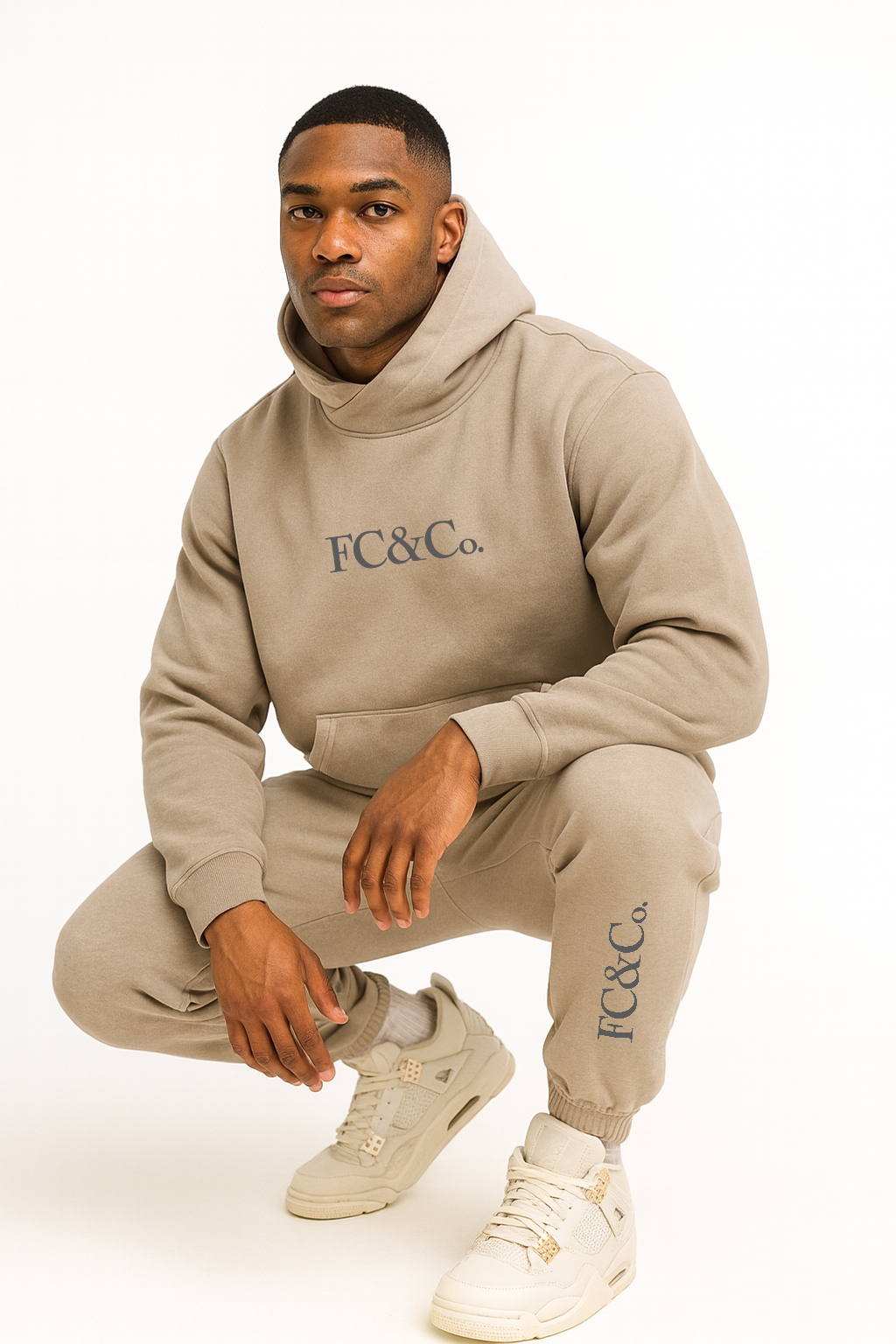 Fleeced High Neck Hoodie