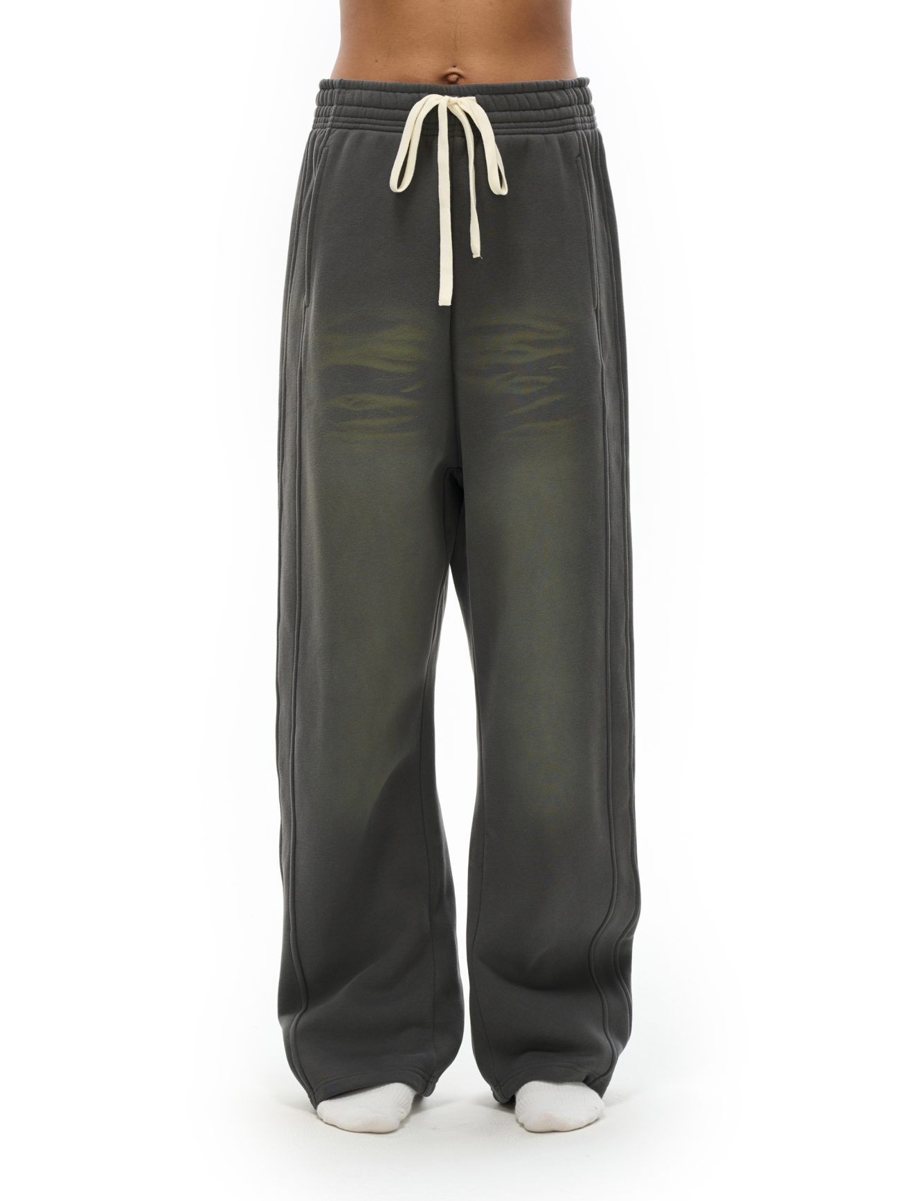 Plain Sunfade Curved Blade Fleece Sweatpants - Image 10