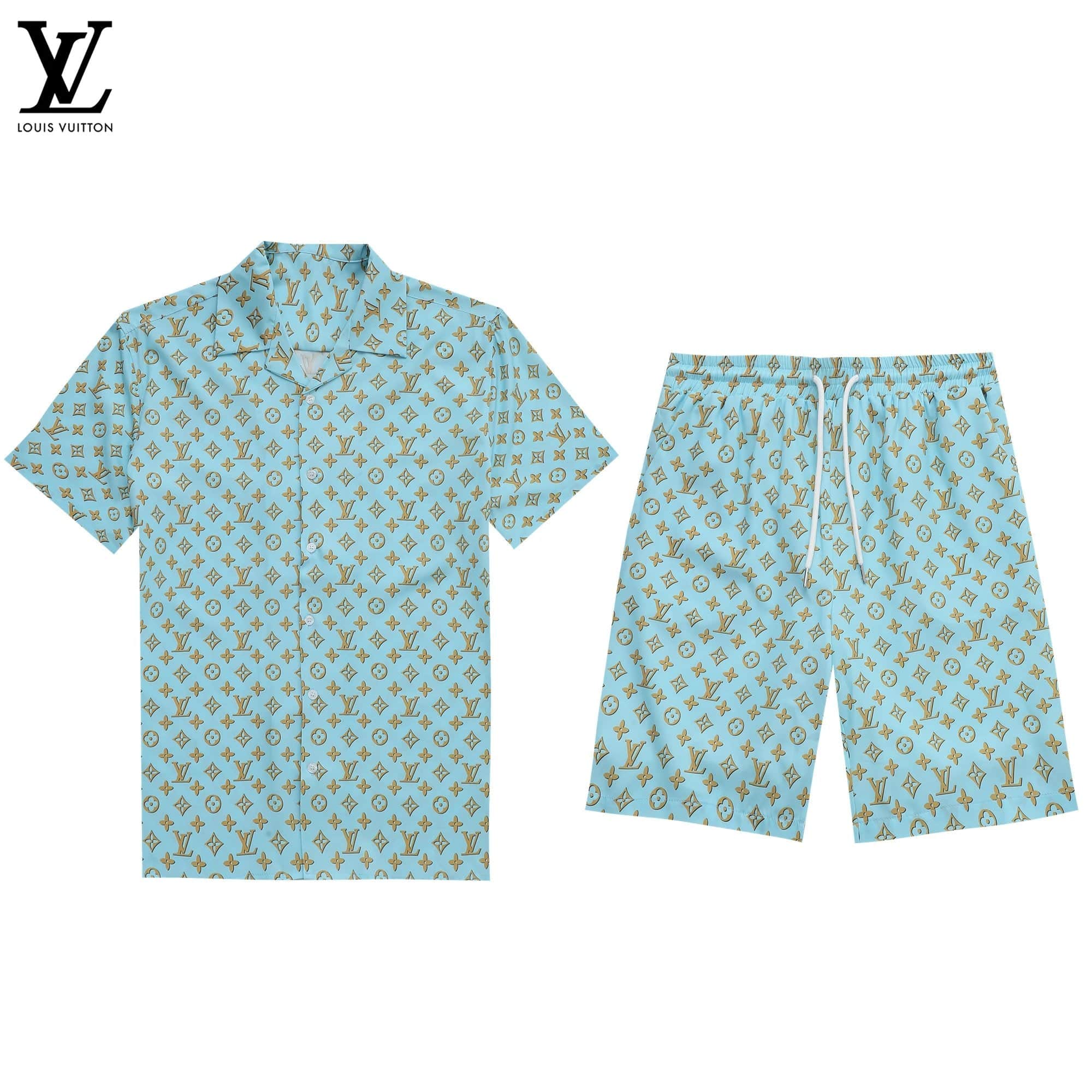 LV Short-sleeved + Shorts Suit Collection (Master Copy) - Image 7