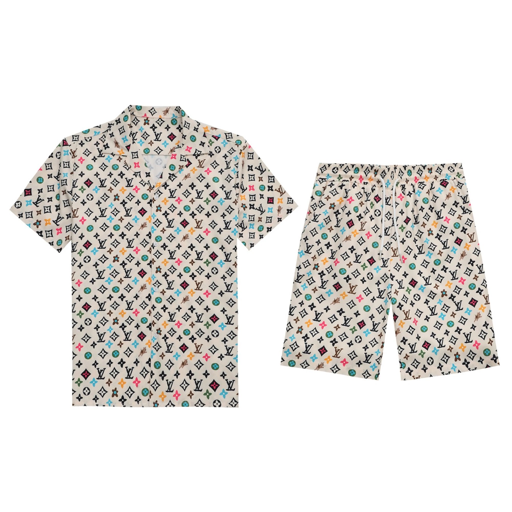 LV Short-sleeved + Shorts Suit Collection (Master Copy) - Image 8