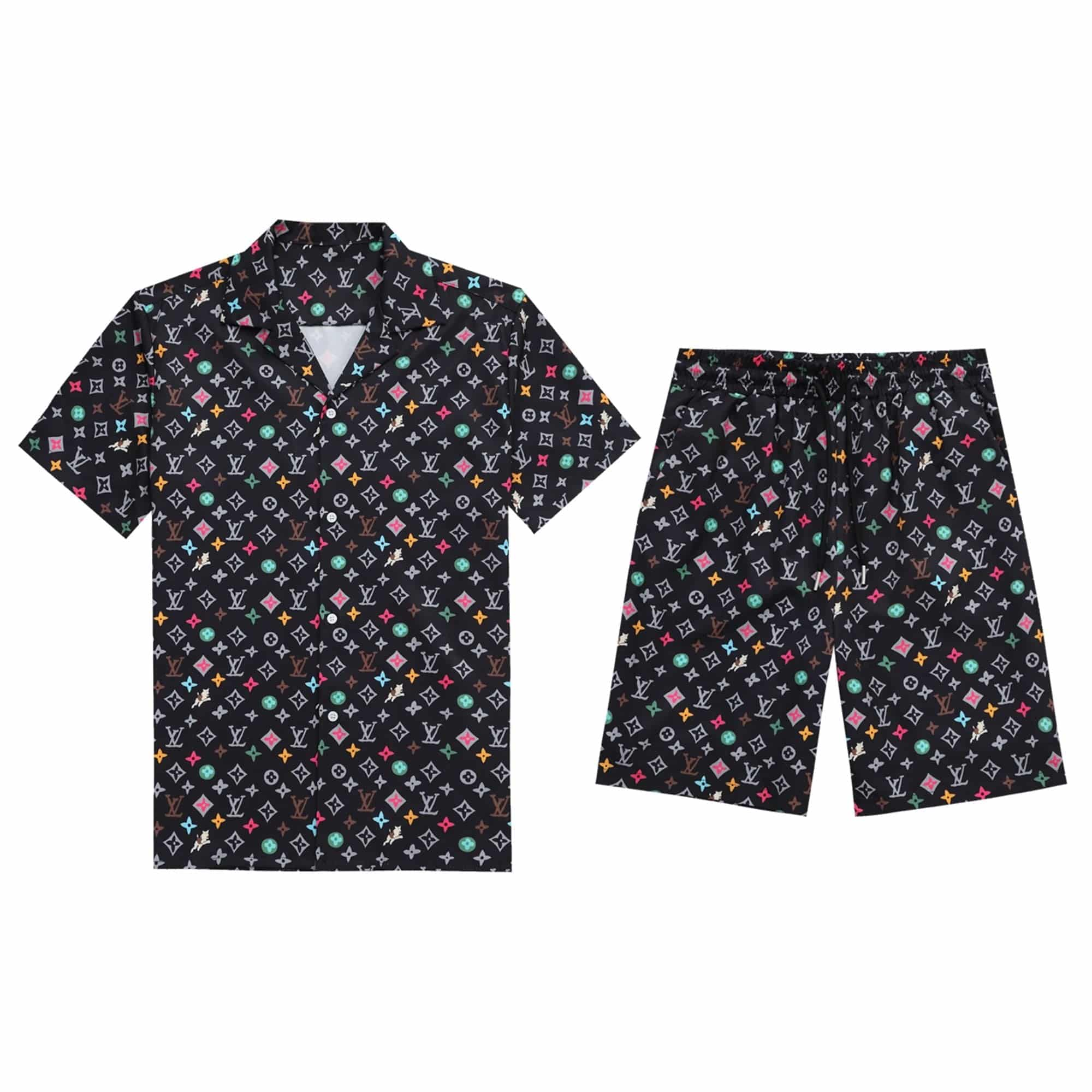 LV Short-sleeved + Shorts Suit Collection (Master Copy) - Image 9
