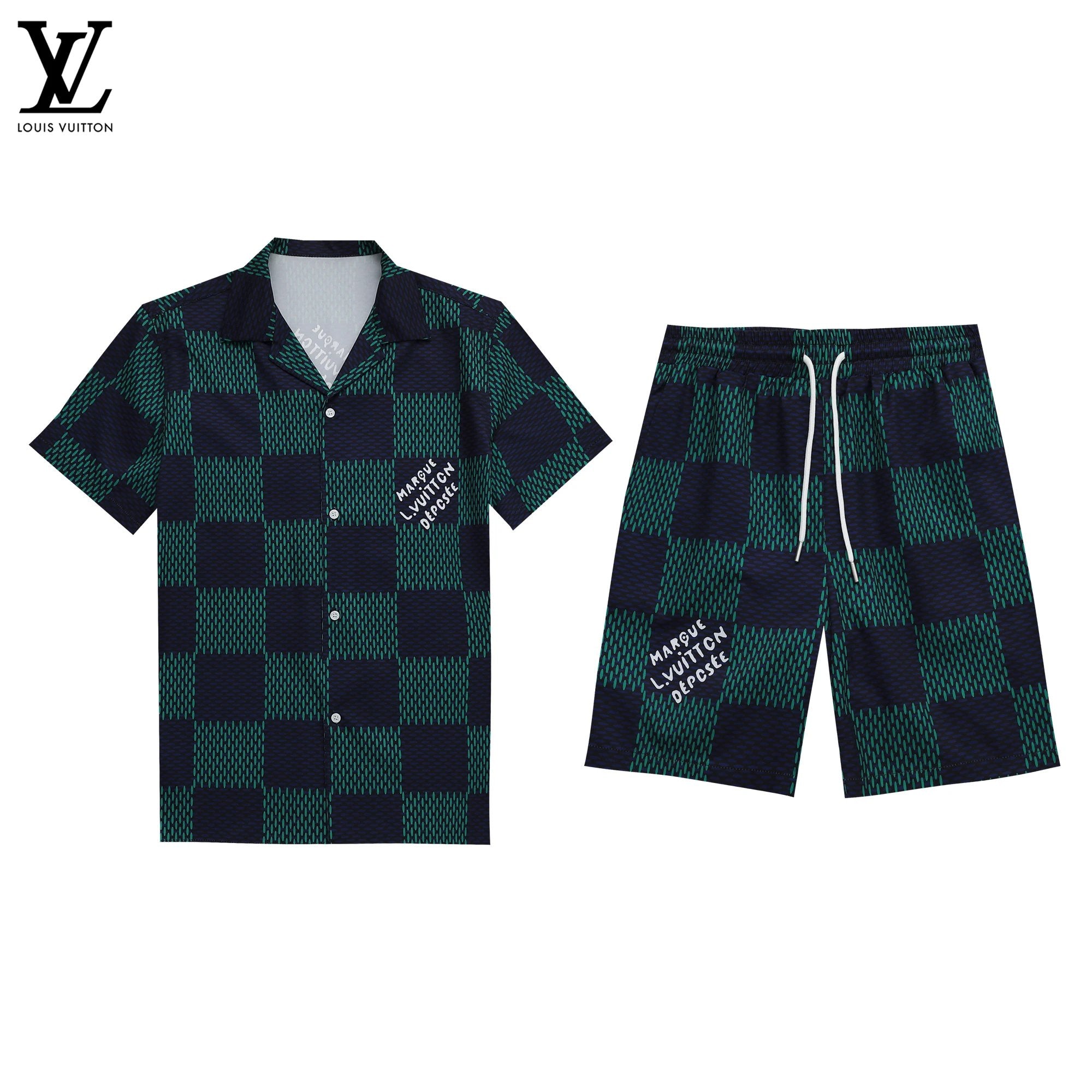 LV Short-sleeved + Shorts Suit Collection (Master Copy)