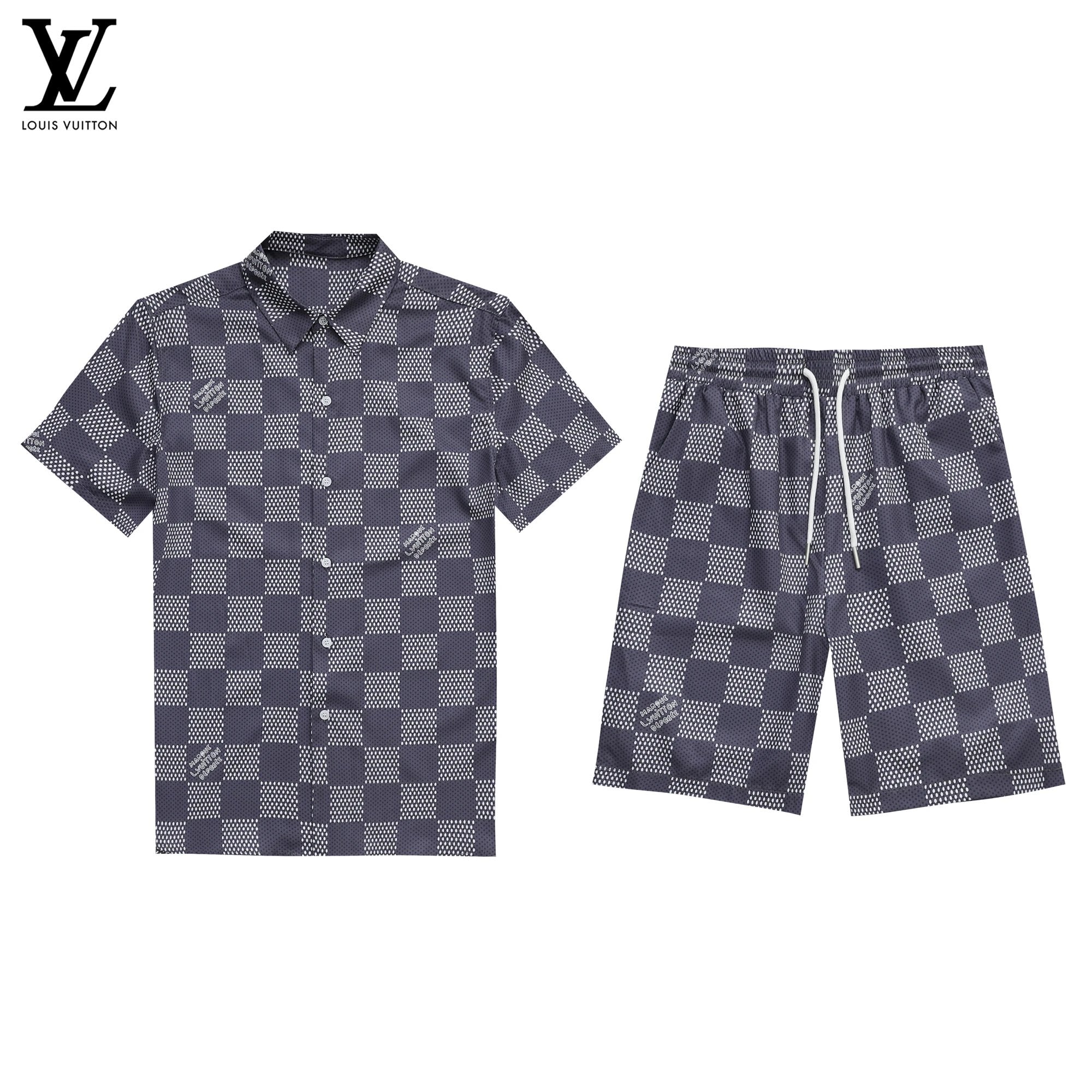 LV Short-sleeved + Shorts Suit Collection (Master Copy) - Image 4