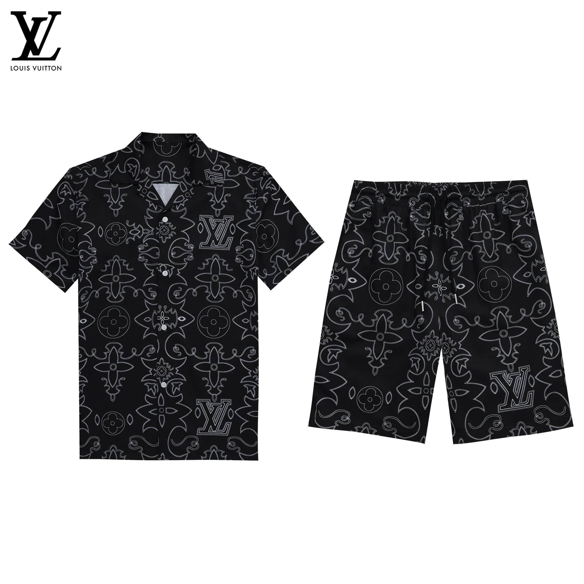 LV Short-sleeved + Shorts Suit Collection (Master Copy) - Image 5