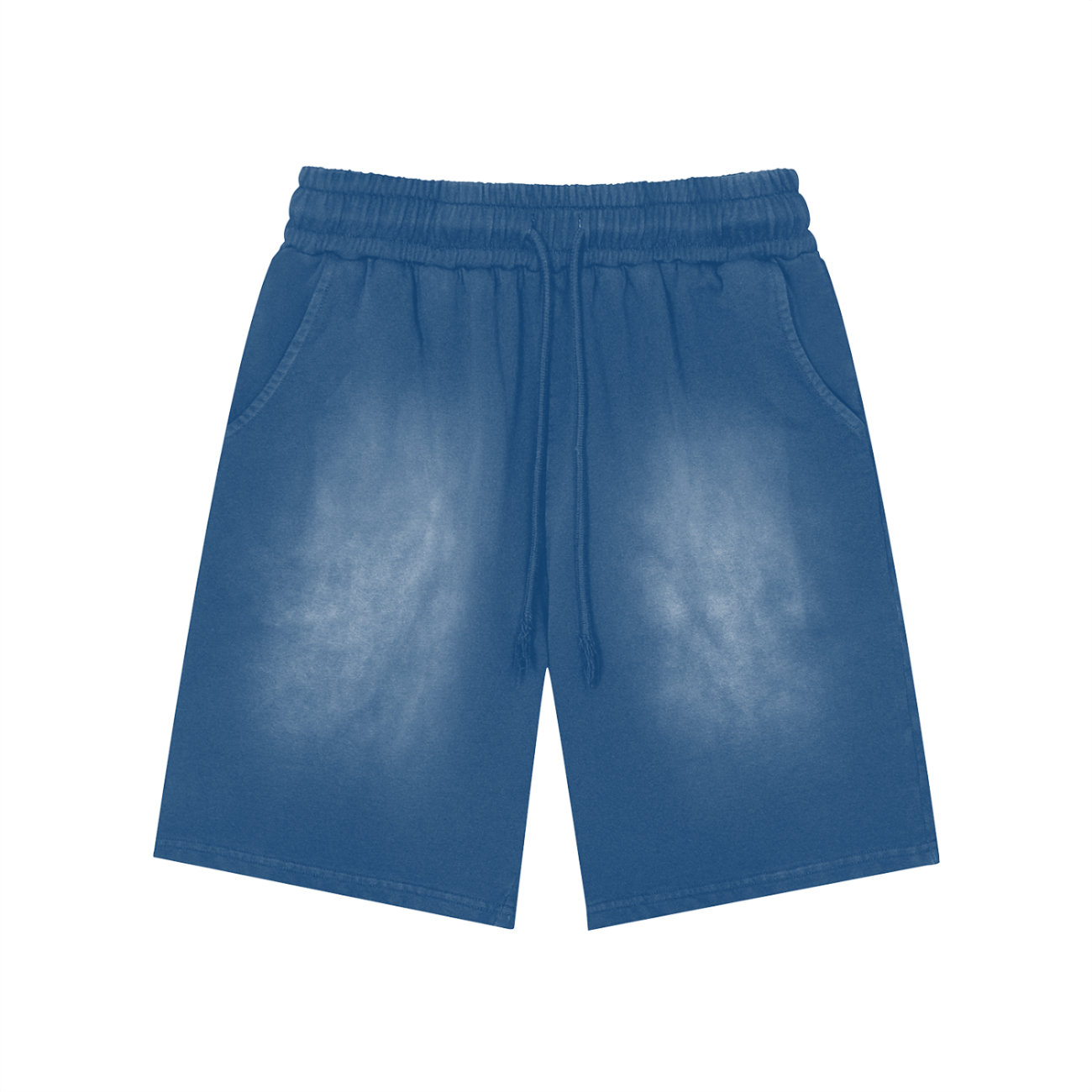Rectangle Patch Monkey Washed Shorts  - 360 GSM - Image 7