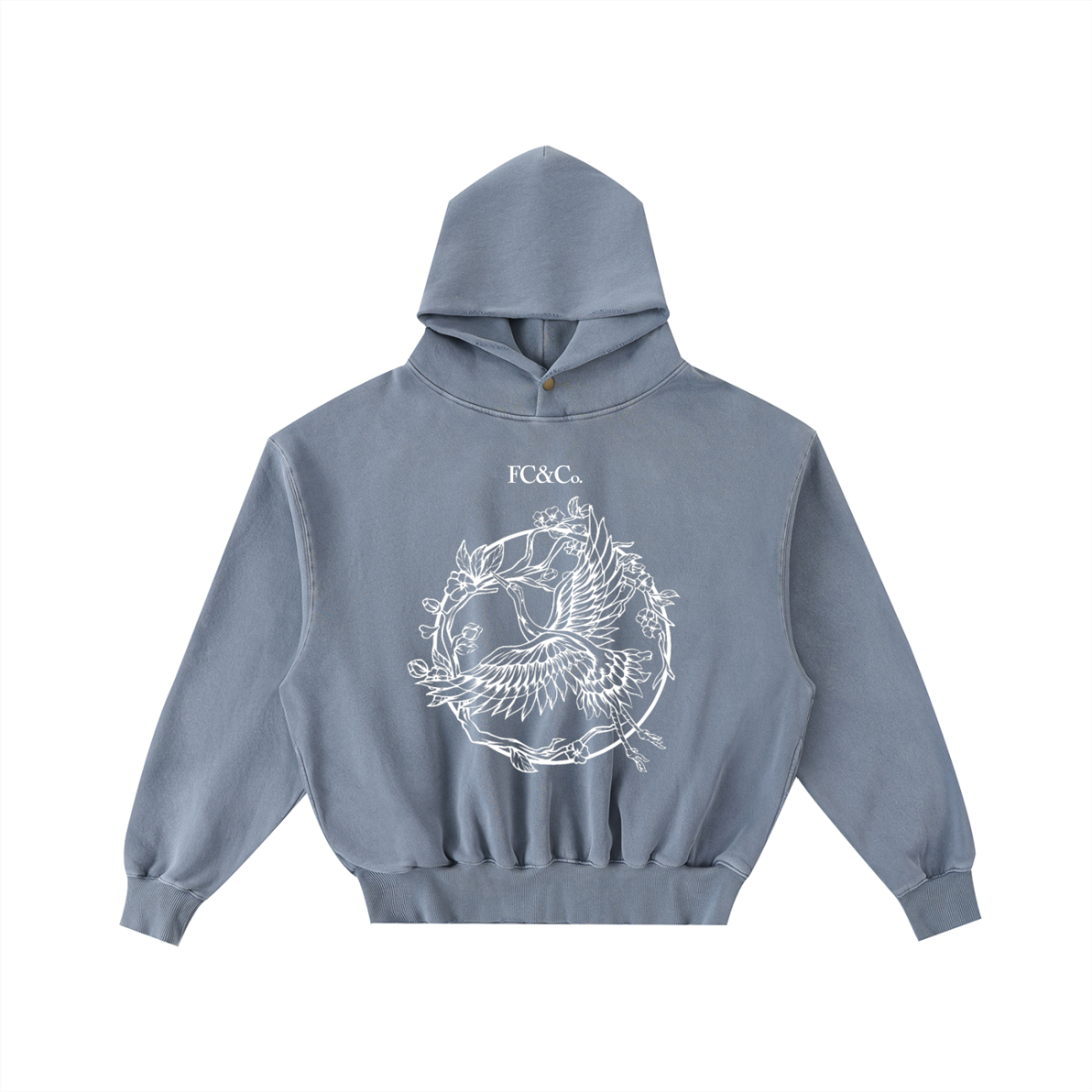 Track Suits for Men Hoodie - Frayed Enzyme Washed Fleece - Image 8