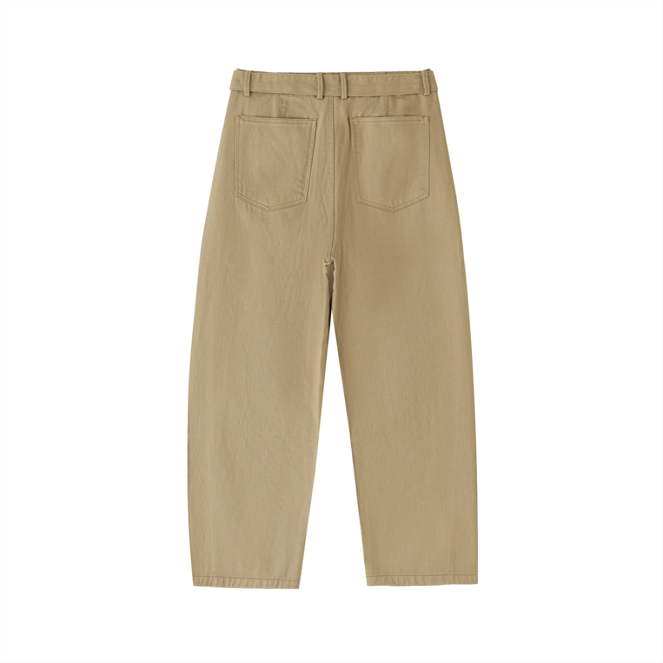Twisted-Seam Belted Curved-Blade Pants - Image 8