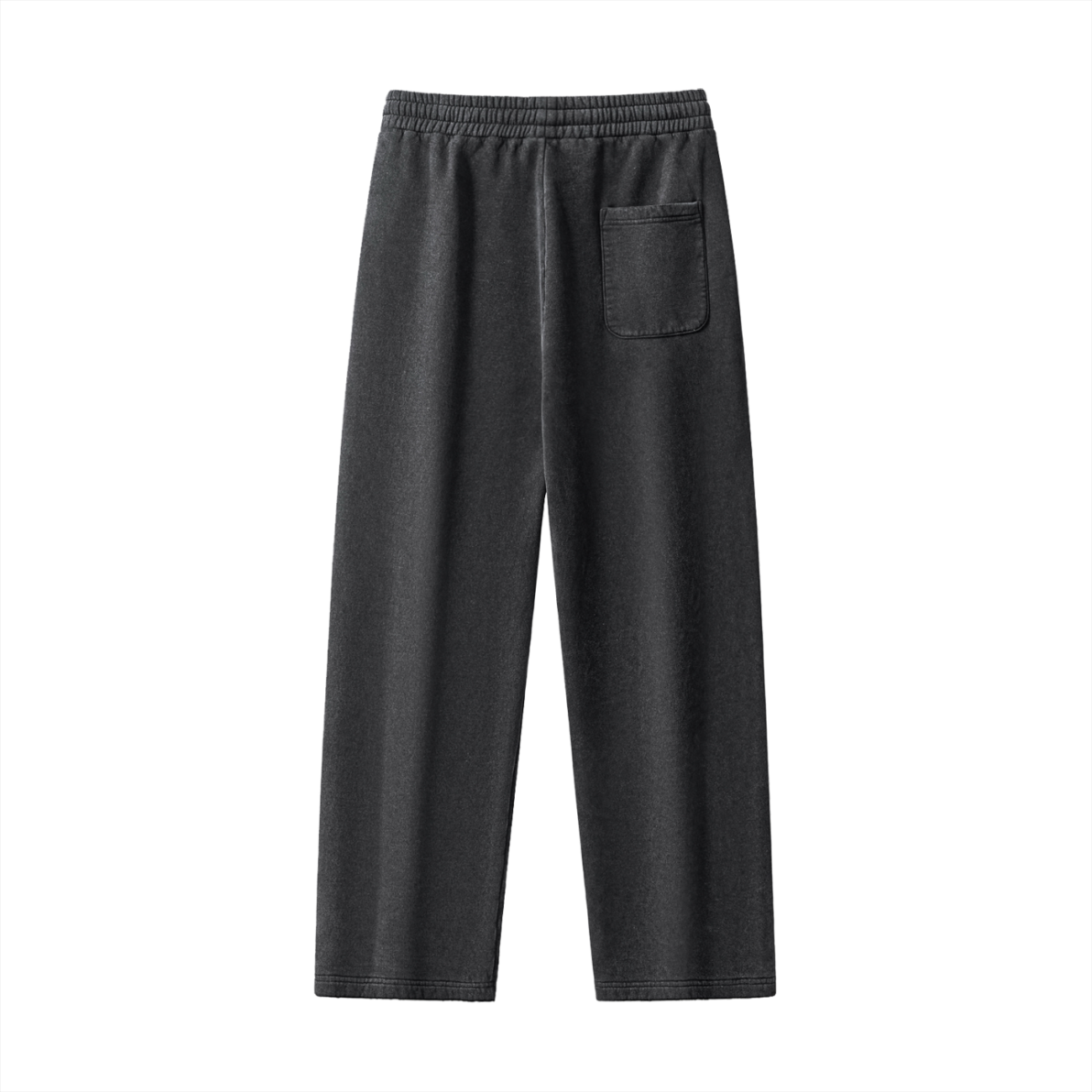 Track Suits for Men Joggers Frayed Enzyme Washed Fleece Sweatpants - Image 4