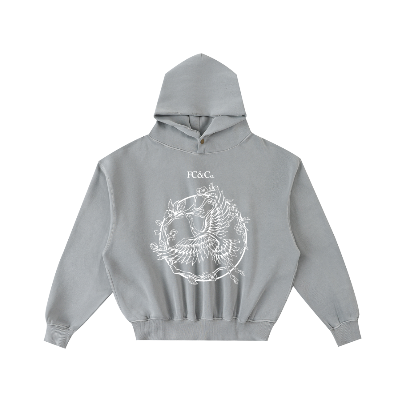 Track Suits for Men Hoodie - Frayed Enzyme Washed Fleece - Image 4