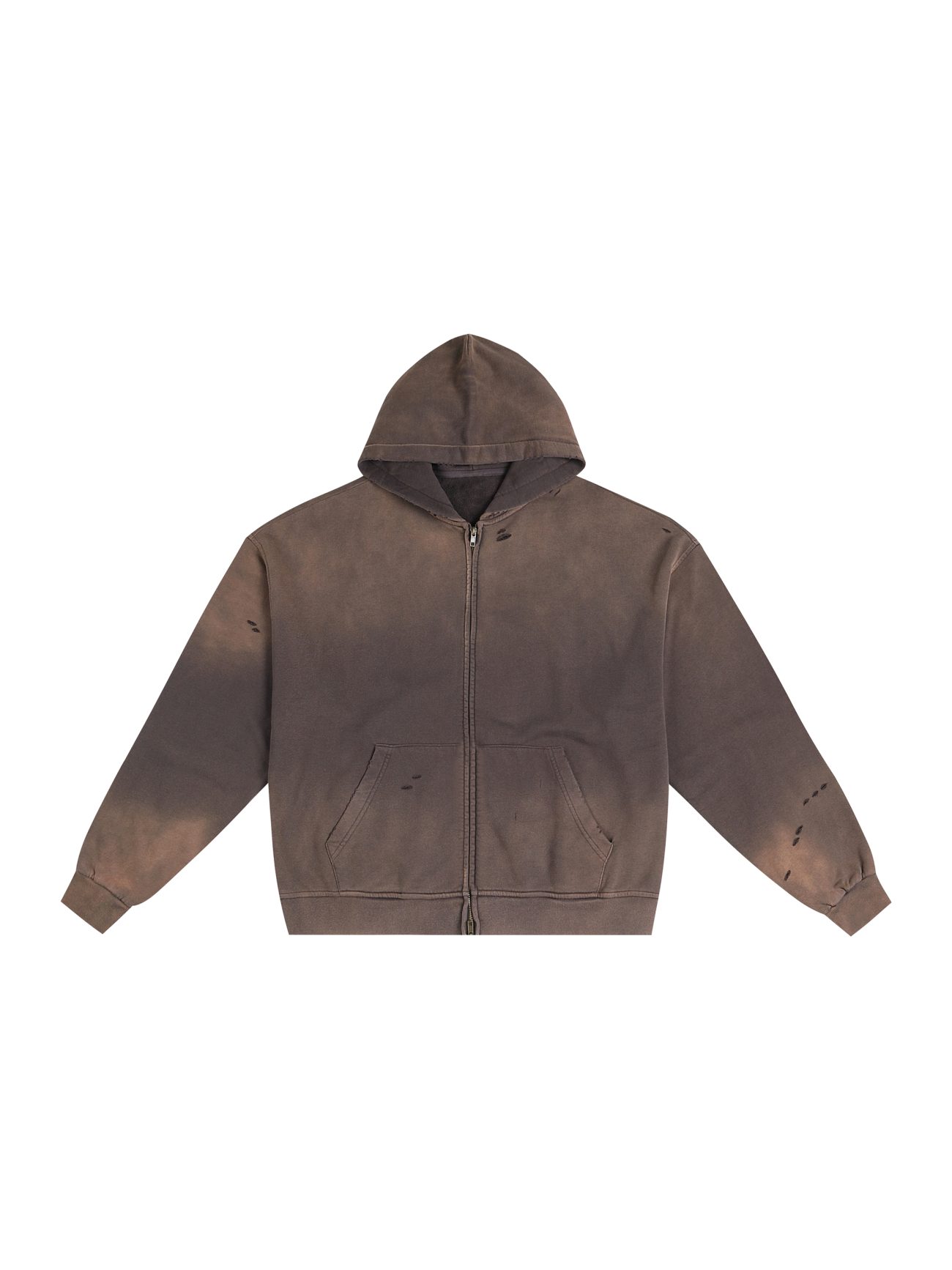 Hand-Frayed Sunfade Zip Hoodie - Image 9