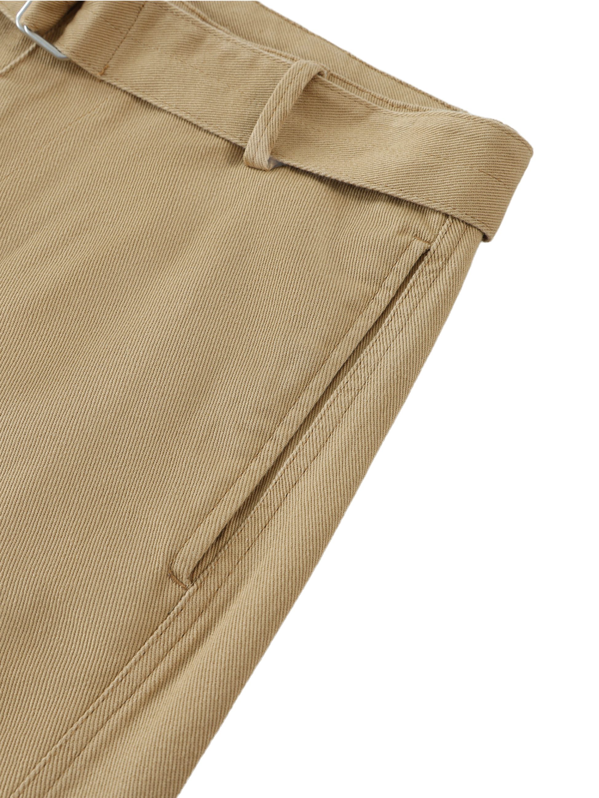 Twisted-Seam Belted Curved-Blade Pants - Image 10