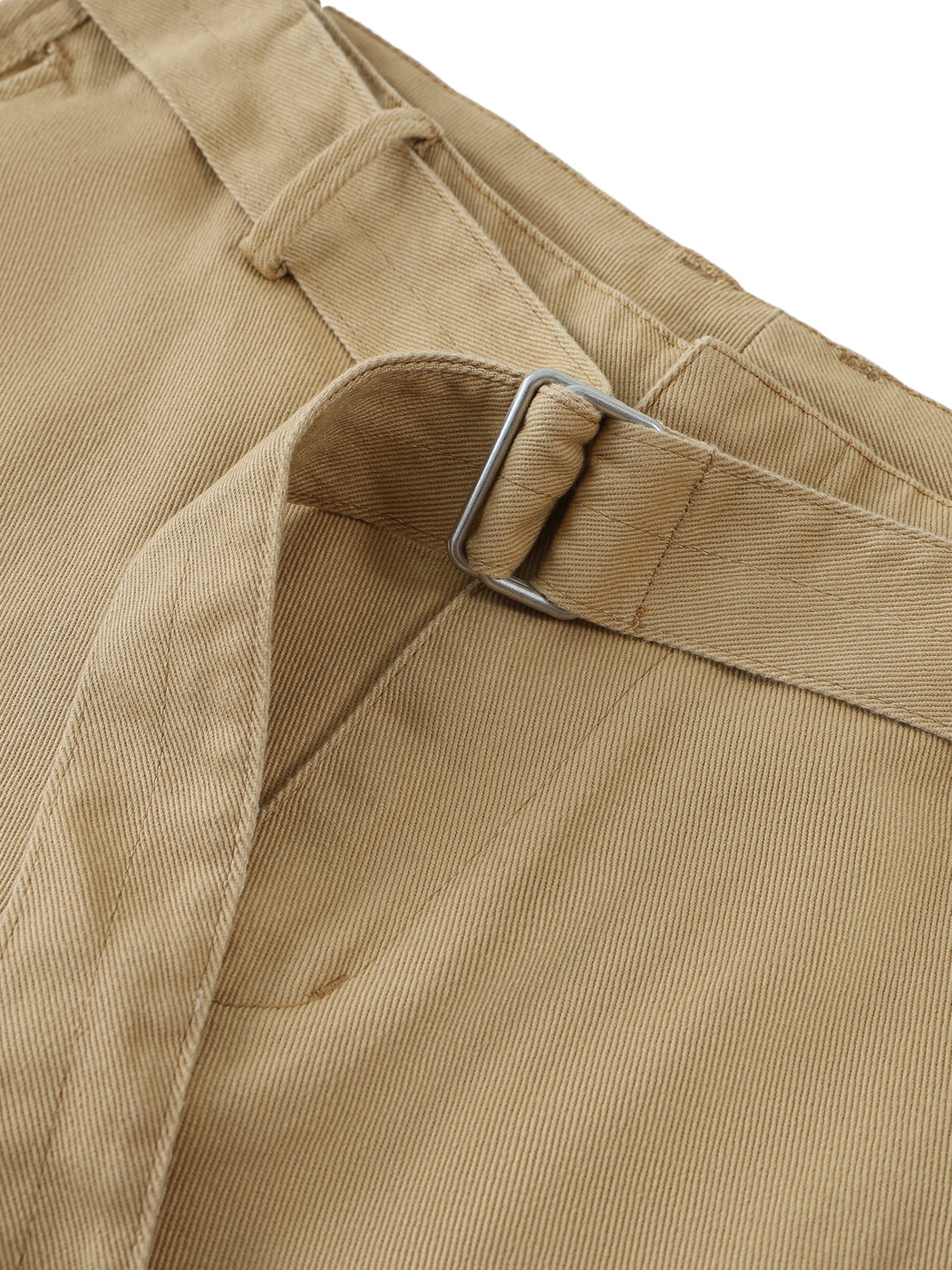 Twisted-Seam Belted Curved-Blade Pants - Image 11