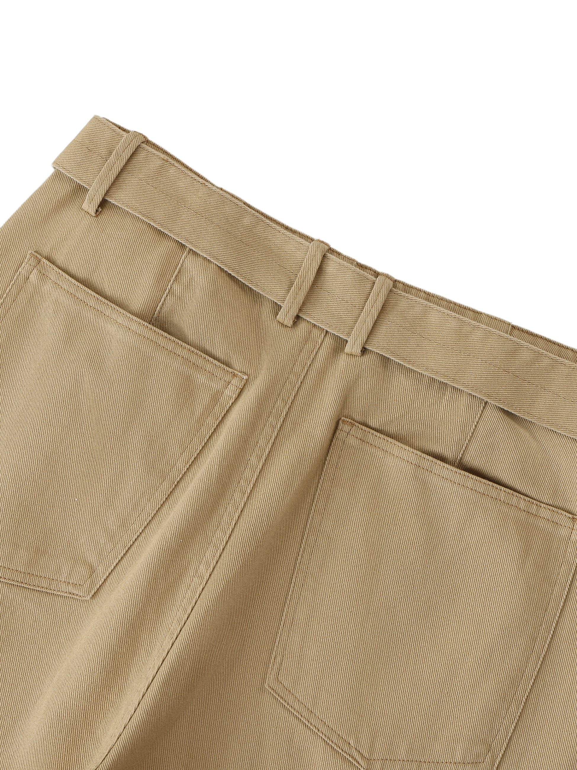 Twisted-Seam Belted Curved-Blade Pants - Image 12