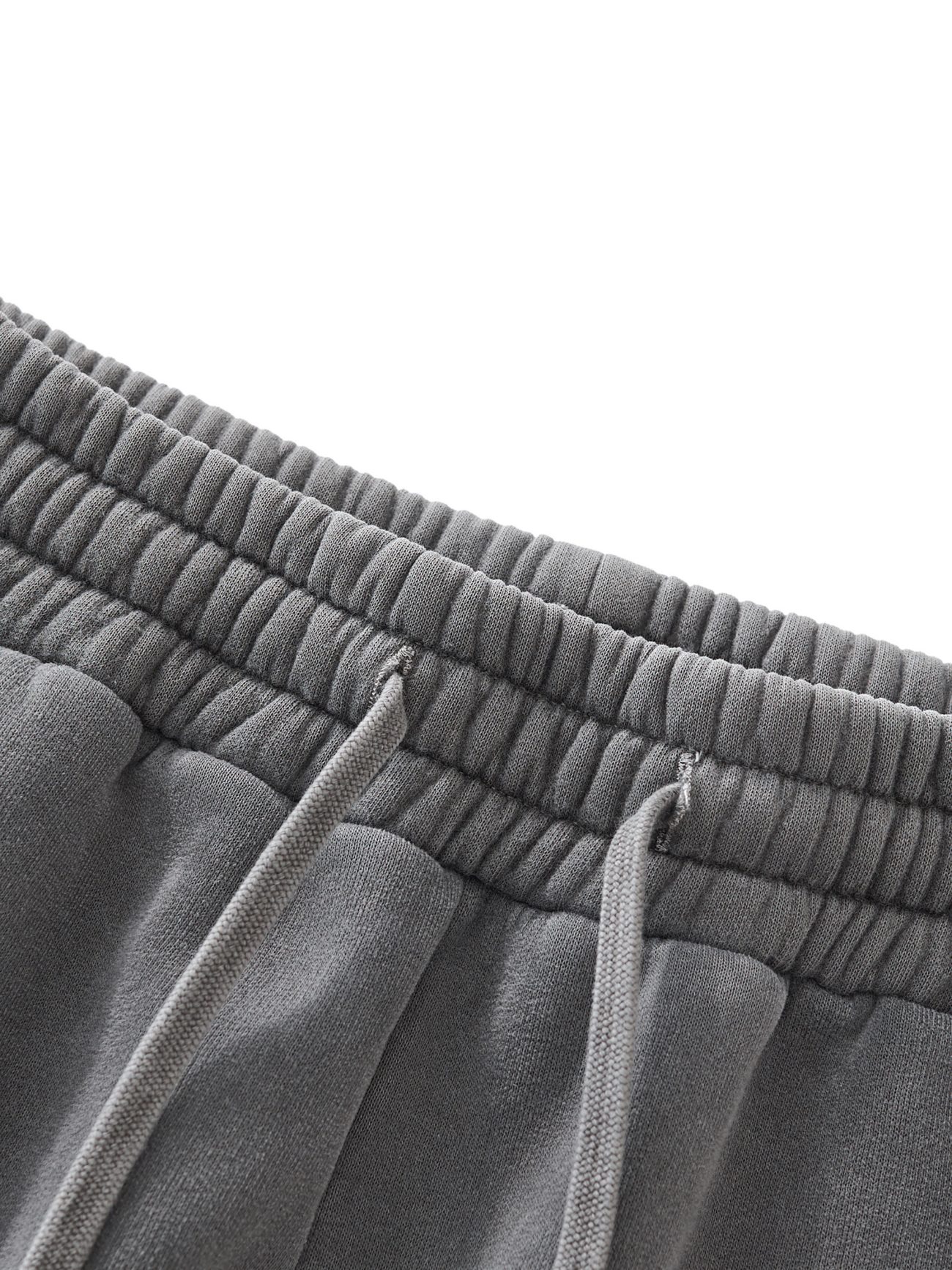 Track Suits for Men Joggers Frayed Enzyme Washed Fleece Sweatpants - Image 20
