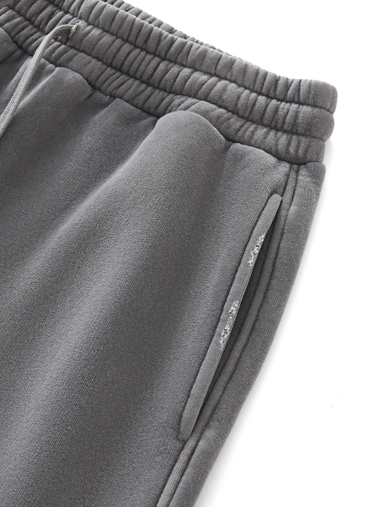 Track Suits for Men Joggers Frayed Enzyme Washed Fleece Sweatpants - Image 21